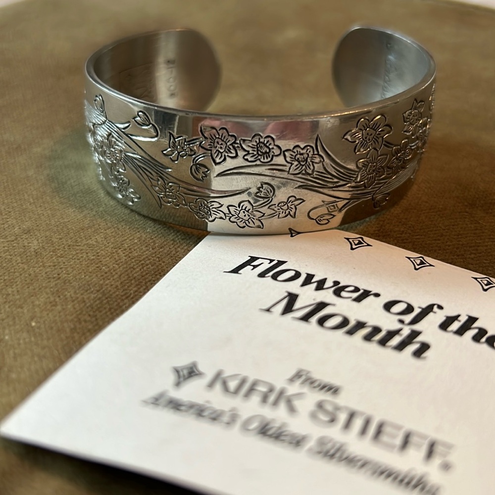 Kirk Stieff Flower of the Month Bracelet, December